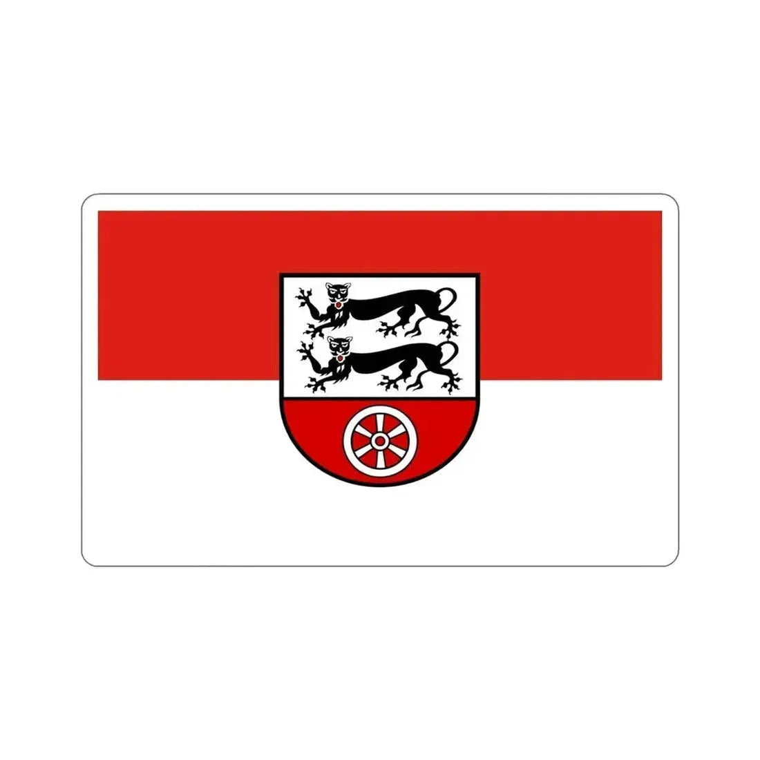 Flag of Hohenlohekreis Germany STICKER Vinyl Die-Cut Decal 4 Inch - The Sticker Space