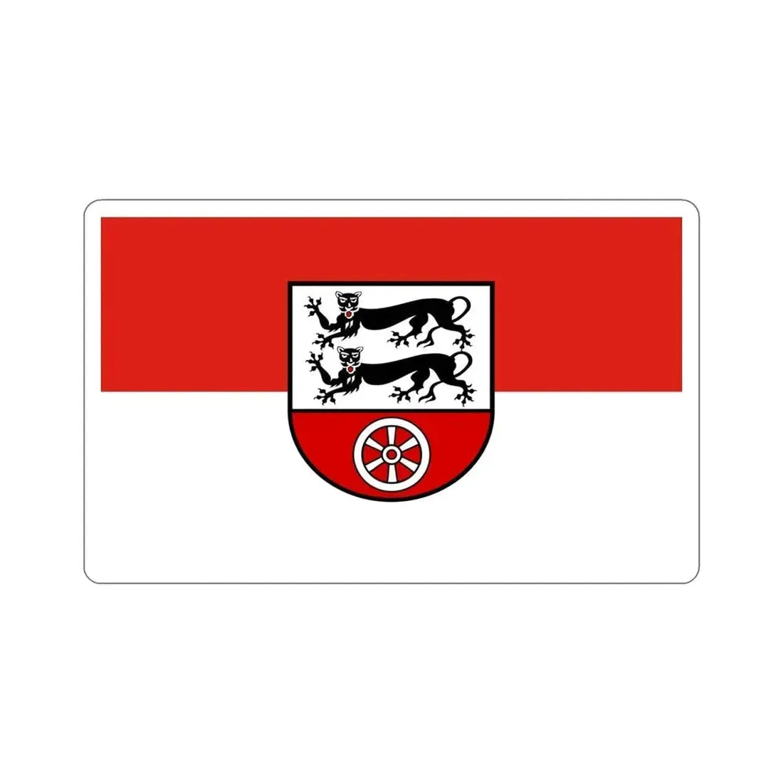 Flag of Hohenlohekreis Germany STICKER Vinyl Die-Cut Decal 4 Inch - The Sticker Space