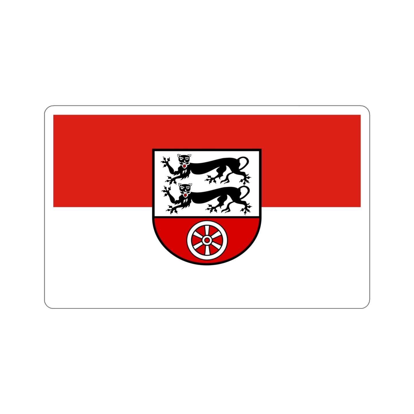 Flag of Hohenlohekreis Germany STICKER Vinyl Die-Cut Decal-5 Inch-The Sticker Space