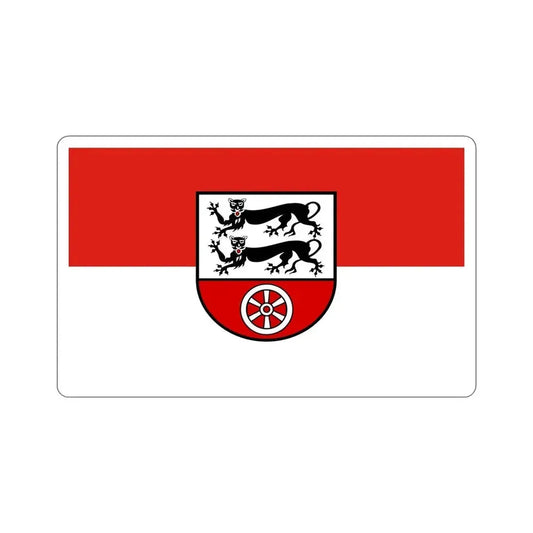 Flag of Hohenlohekreis Germany STICKER Vinyl Die-Cut Decal 6 Inch - The Sticker Space