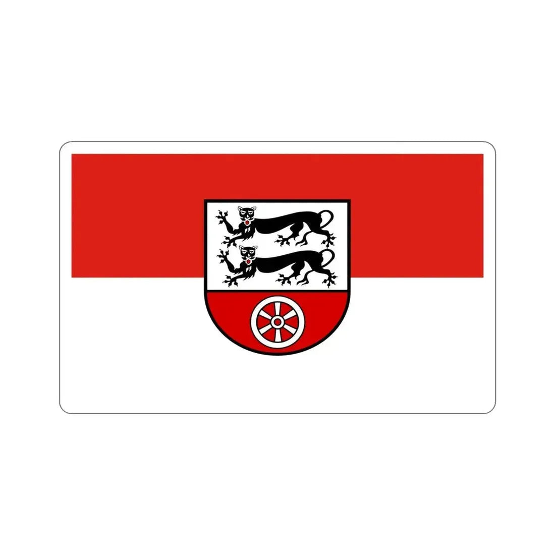 Flag of Hohenlohekreis Germany STICKER Vinyl Die-Cut Decal - The Sticker Space