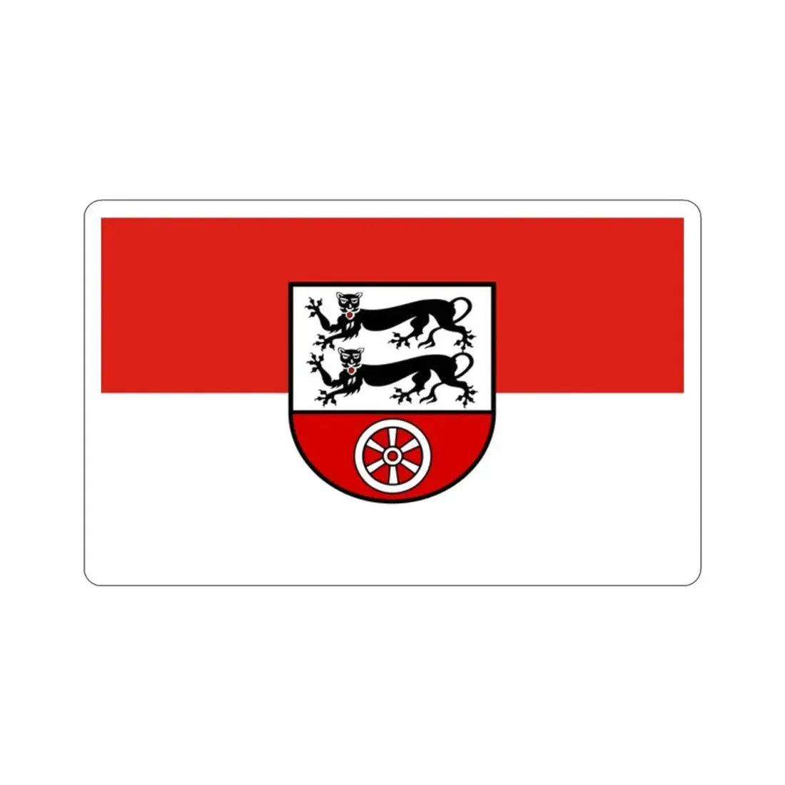 Flag of Hohenlohekreis Germany STICKER Vinyl Die-Cut Decal - The Sticker Space