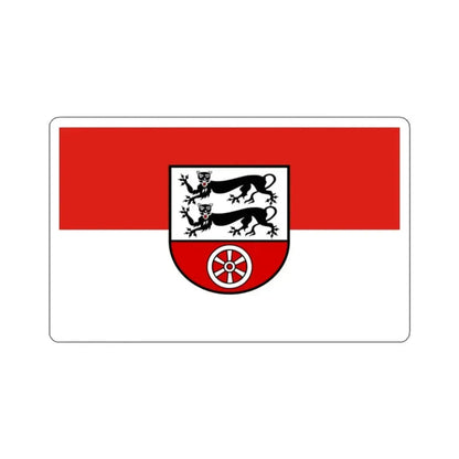 Flag of Hohenlohekreis Germany - STICKER Vinyl Kiss-Cut Decal 2 Inch White - The Sticker Space