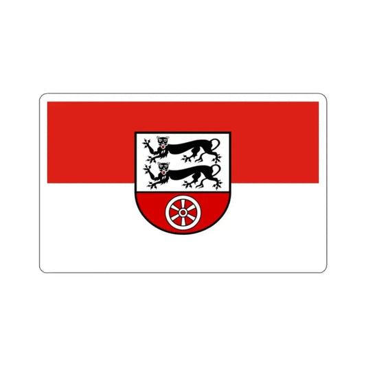 Flag of Hohenlohekreis Germany - STICKER Vinyl Kiss-Cut Decal 2 Inch White - The Sticker Space