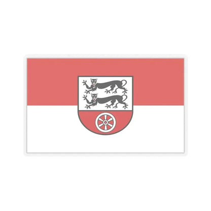 Flag of Hohenlohekreis Germany - STICKER Vinyl Kiss-Cut Decal 6 Inch Transparent - The Sticker Space