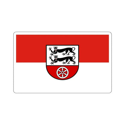 Flag of Hohenlohekreis Germany - STICKER Vinyl Kiss-Cut Decal 6 Inch White - The Sticker Space