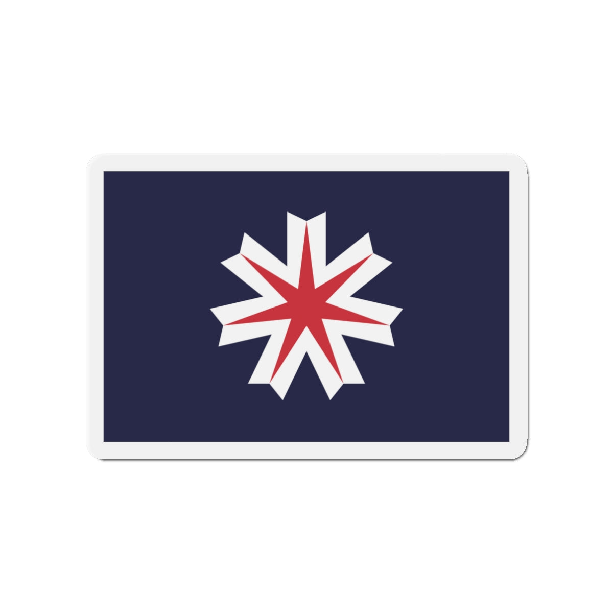 Flag of Hokkaido Prefecture Japan - Die-Cut Magnet-3" x 3"-The Sticker Space