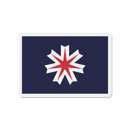 Flag of Hokkaido Prefecture Japan - Die-Cut Magnet-3" x 3"-The Sticker Space