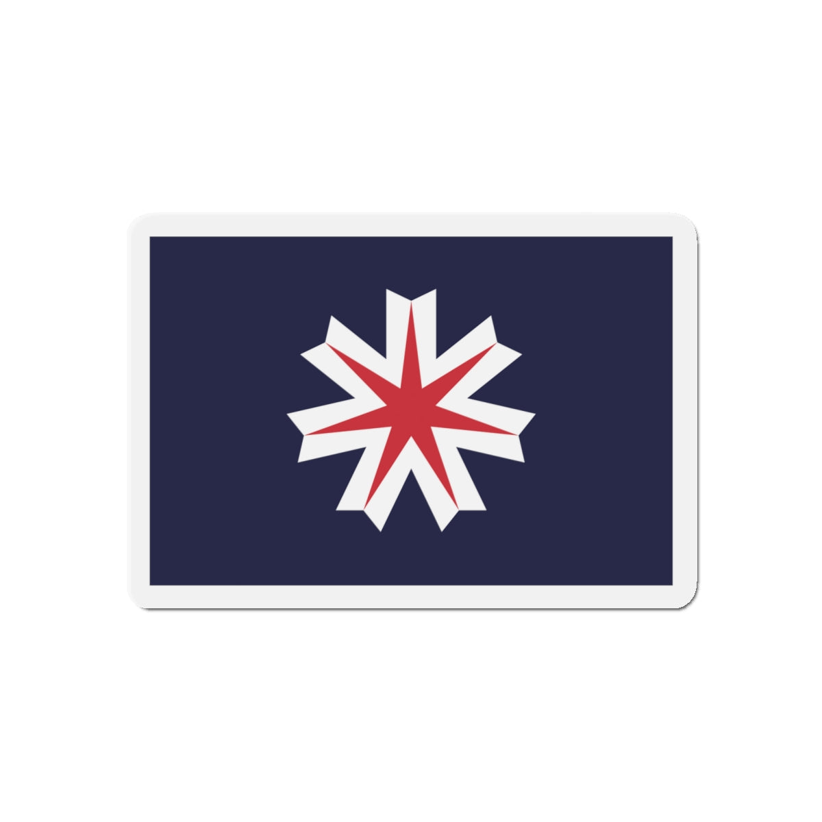 Flag of Hokkaido Prefecture Japan - Die-Cut Magnet-5" x 5"-The Sticker Space