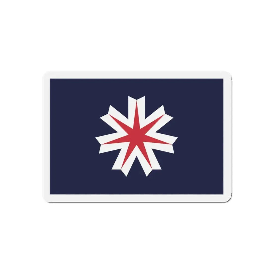 Flag of Hokkaido Prefecture Japan - Refrigerator Magnet 5 Inch - The Sticker Space