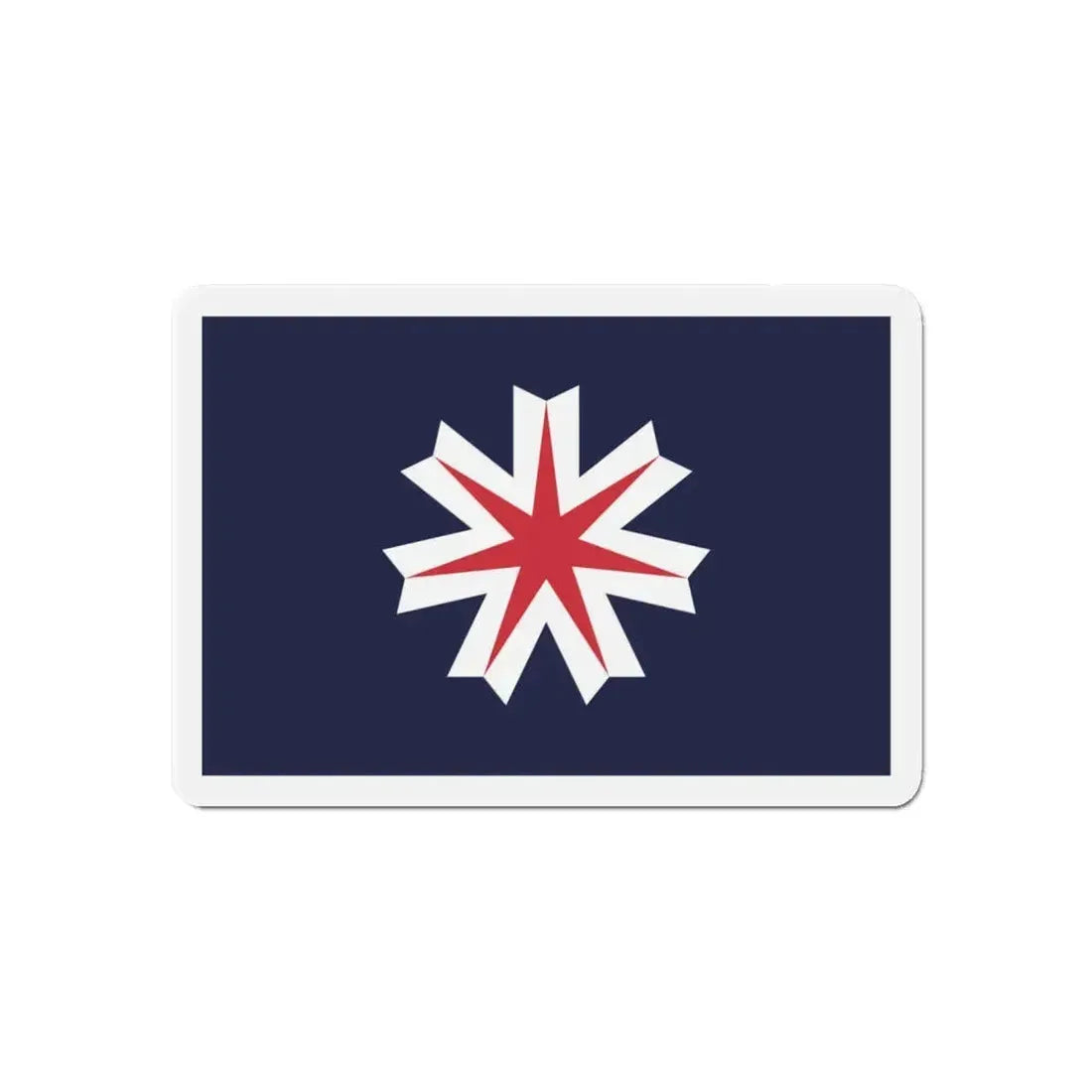 Flag of Hokkaido Prefecture Japan - Refrigerator Magnet 6 Inch - The Sticker Space