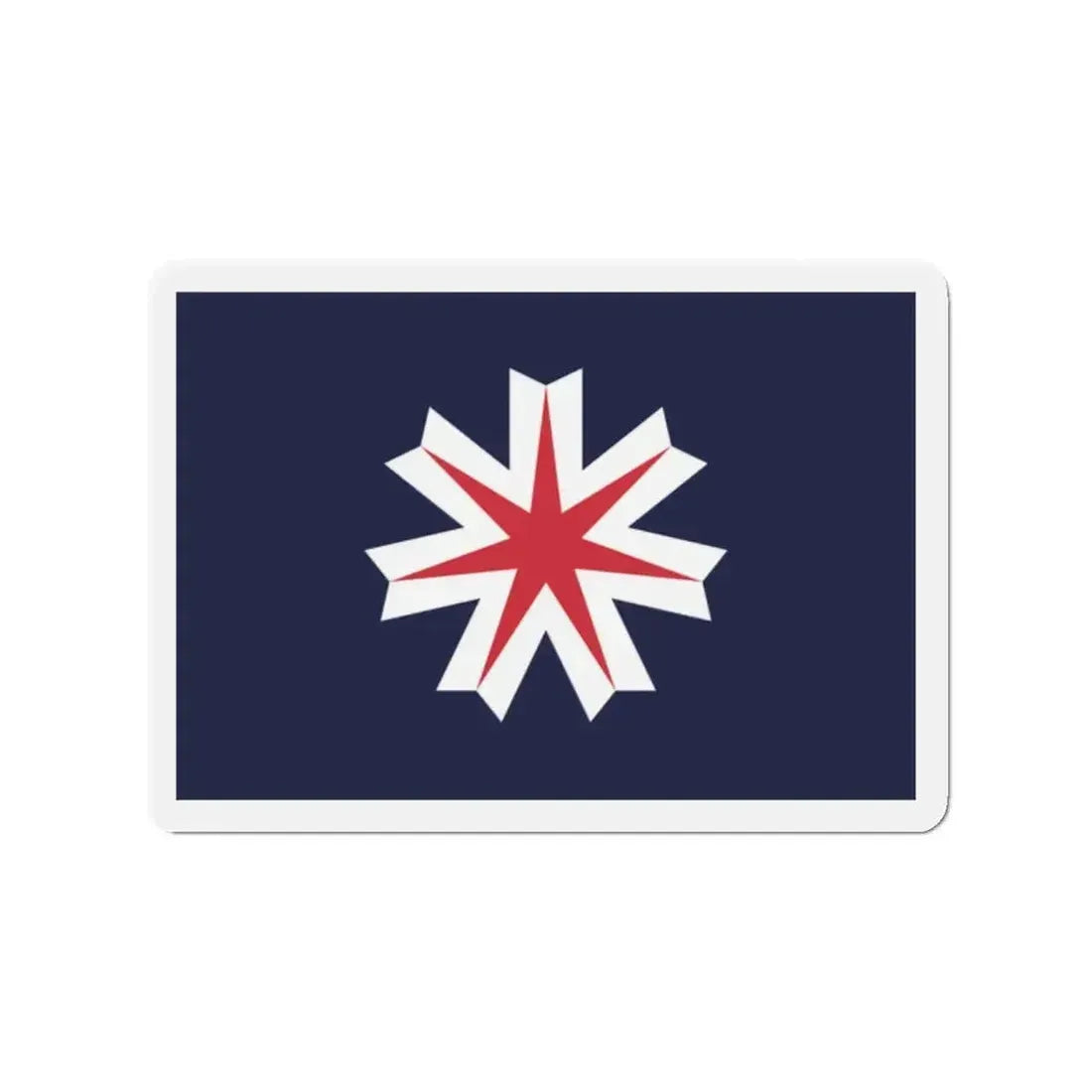 Flag of Hokkaido Prefecture Japan - Refrigerator Magnet - The Sticker Space