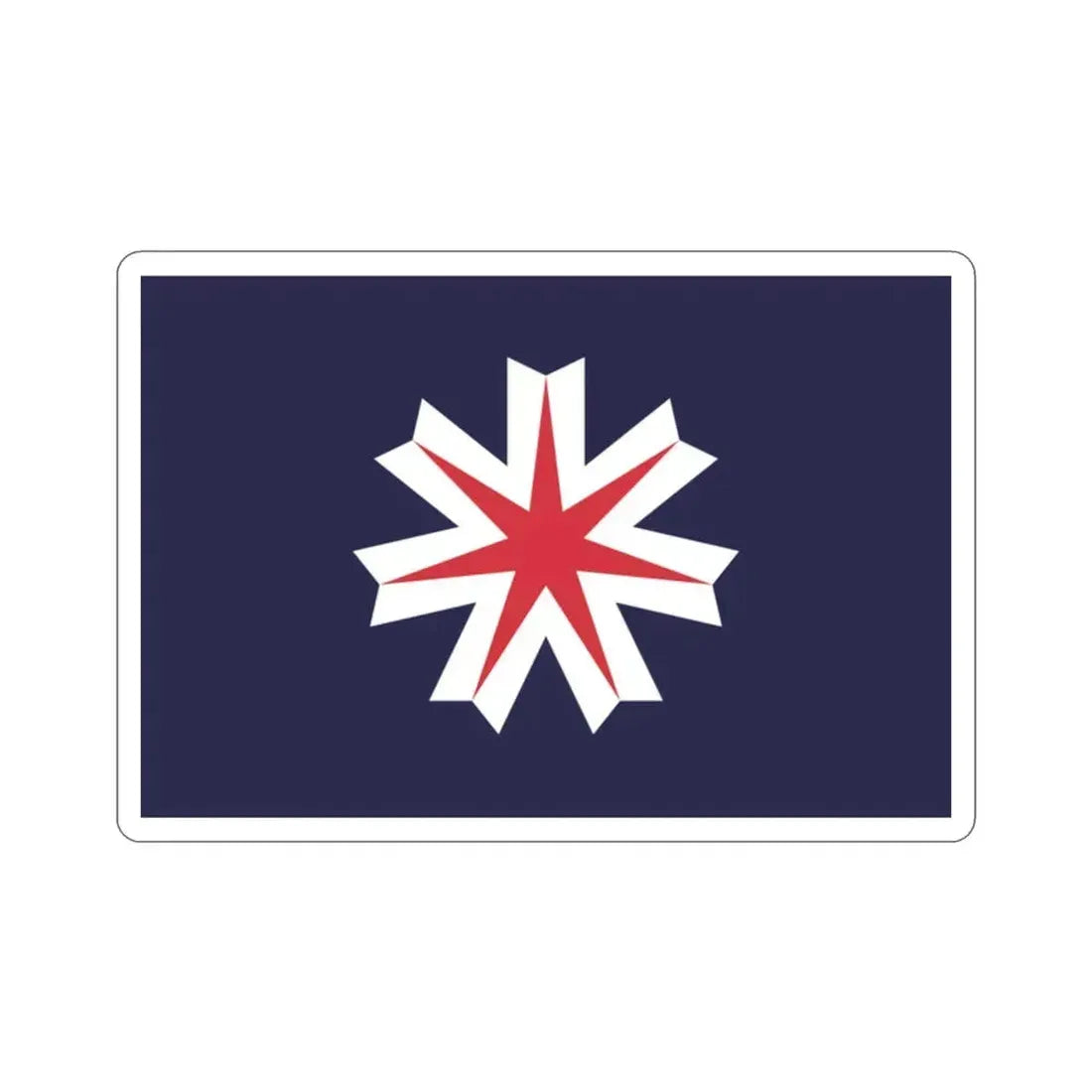 Flag of Hokkaido Prefecture Japan STICKER Vinyl Die-Cut Decal 2 Inch - The Sticker Space