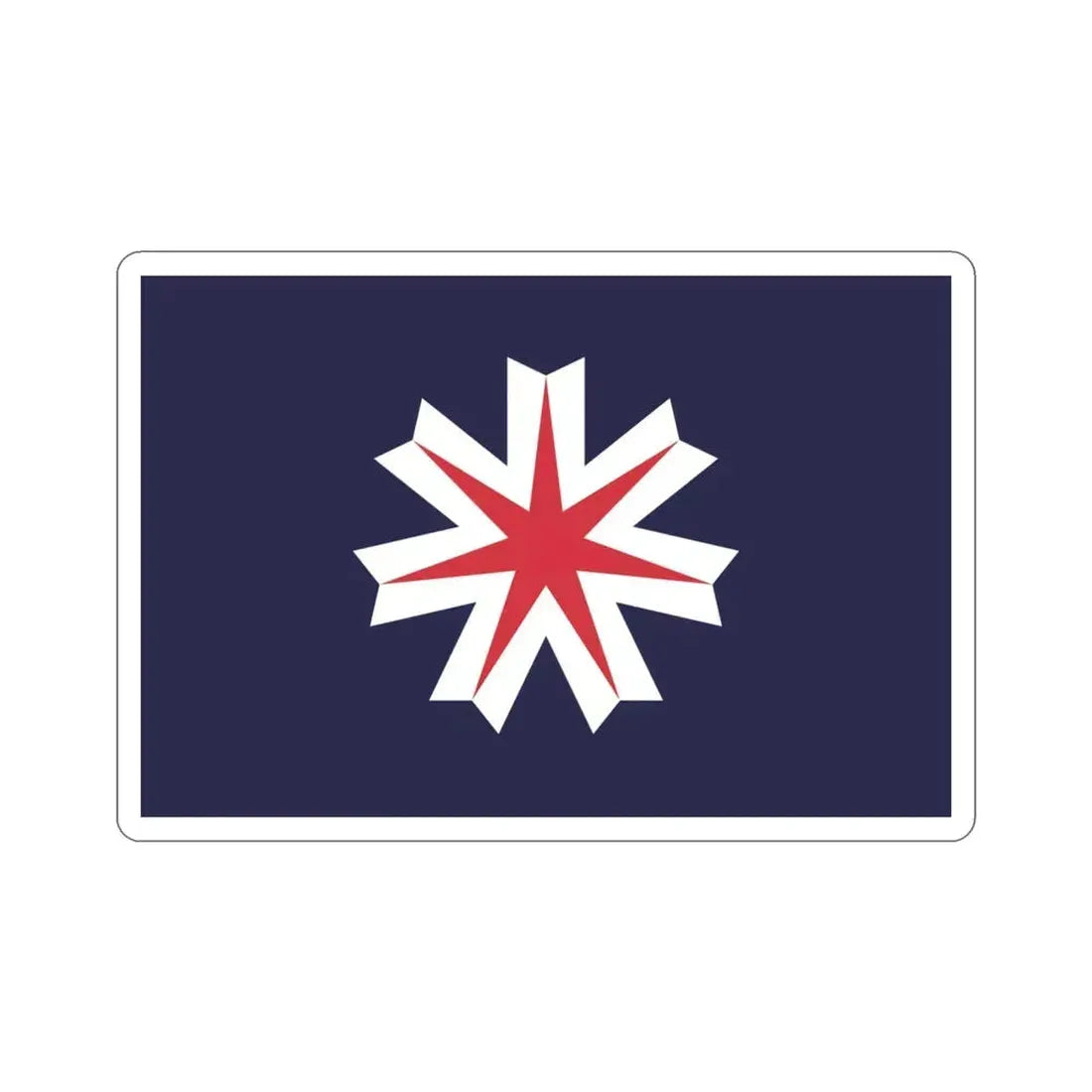 Flag of Hokkaido Prefecture Japan STICKER Vinyl Die-Cut Decal 3 Inch - The Sticker Space