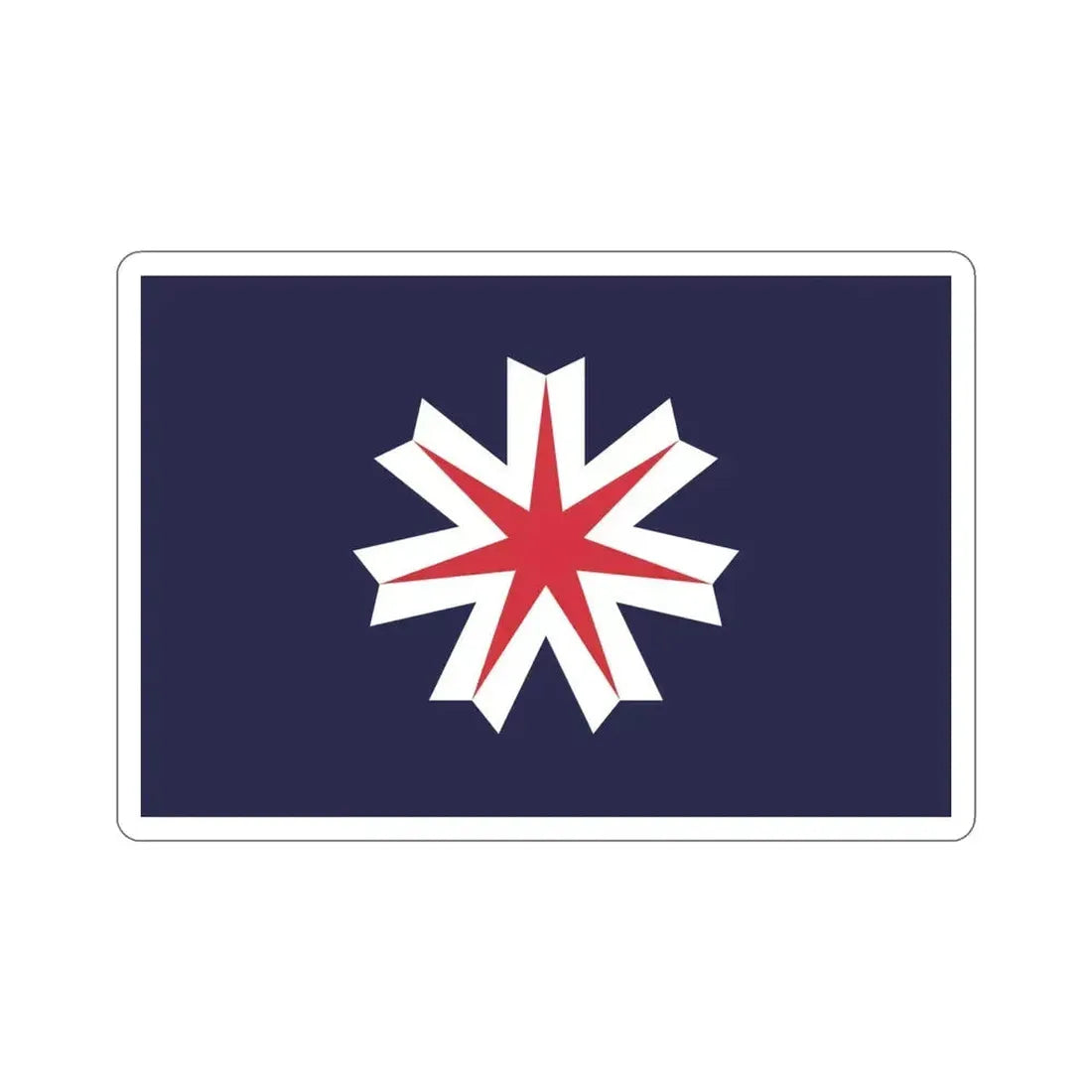 Flag of Hokkaido Prefecture Japan STICKER Vinyl Die-Cut Decal 4 Inch - The Sticker Space
