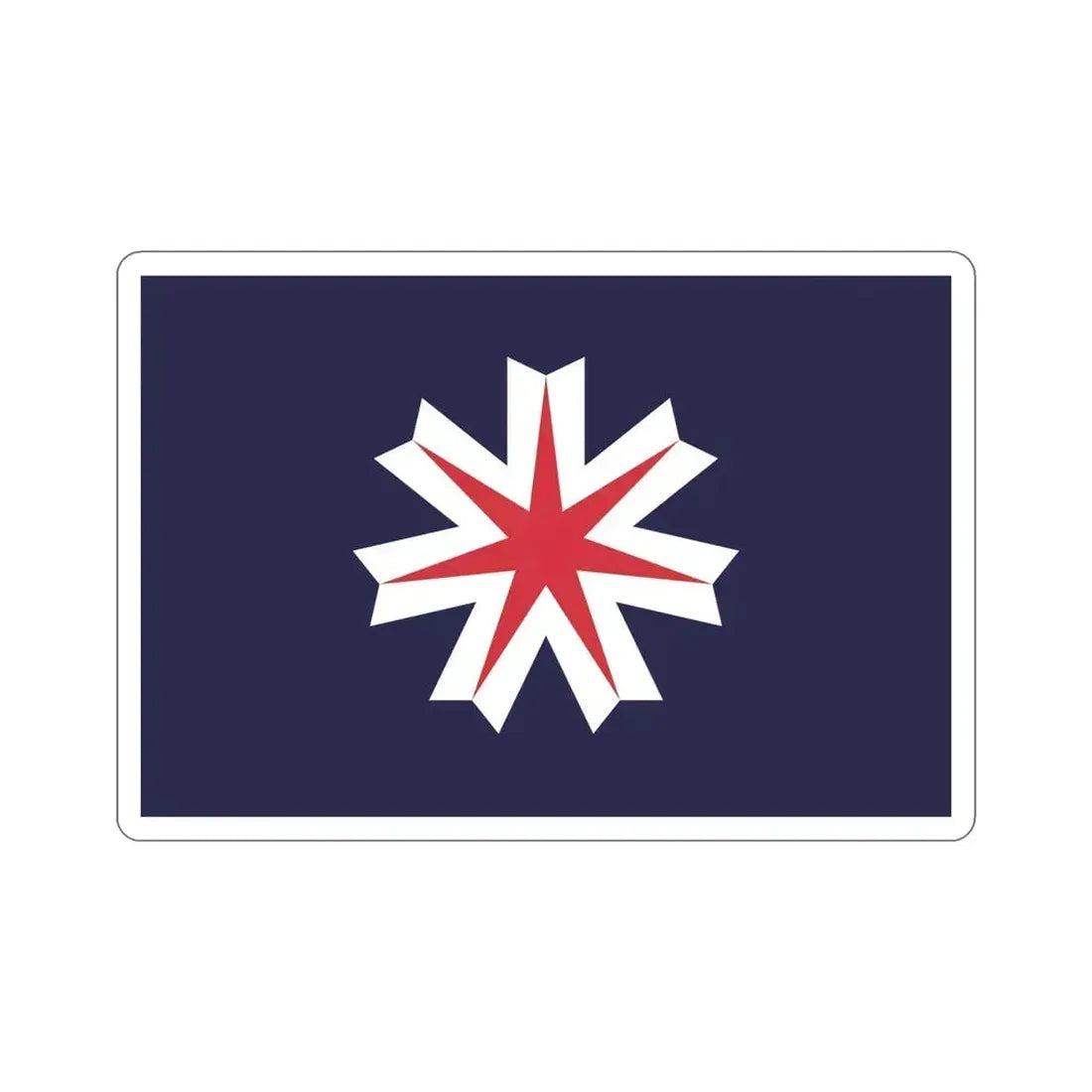 Flag of Hokkaido Prefecture Japan STICKER Vinyl Die-Cut Decal 5 Inch - The Sticker Space