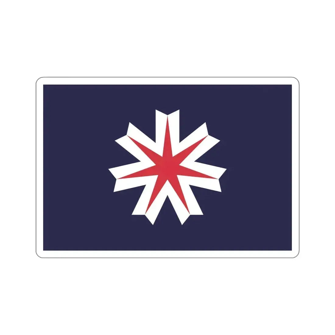Flag of Hokkaido Prefecture Japan STICKER Vinyl Die-Cut Decal 6 Inch - The Sticker Space