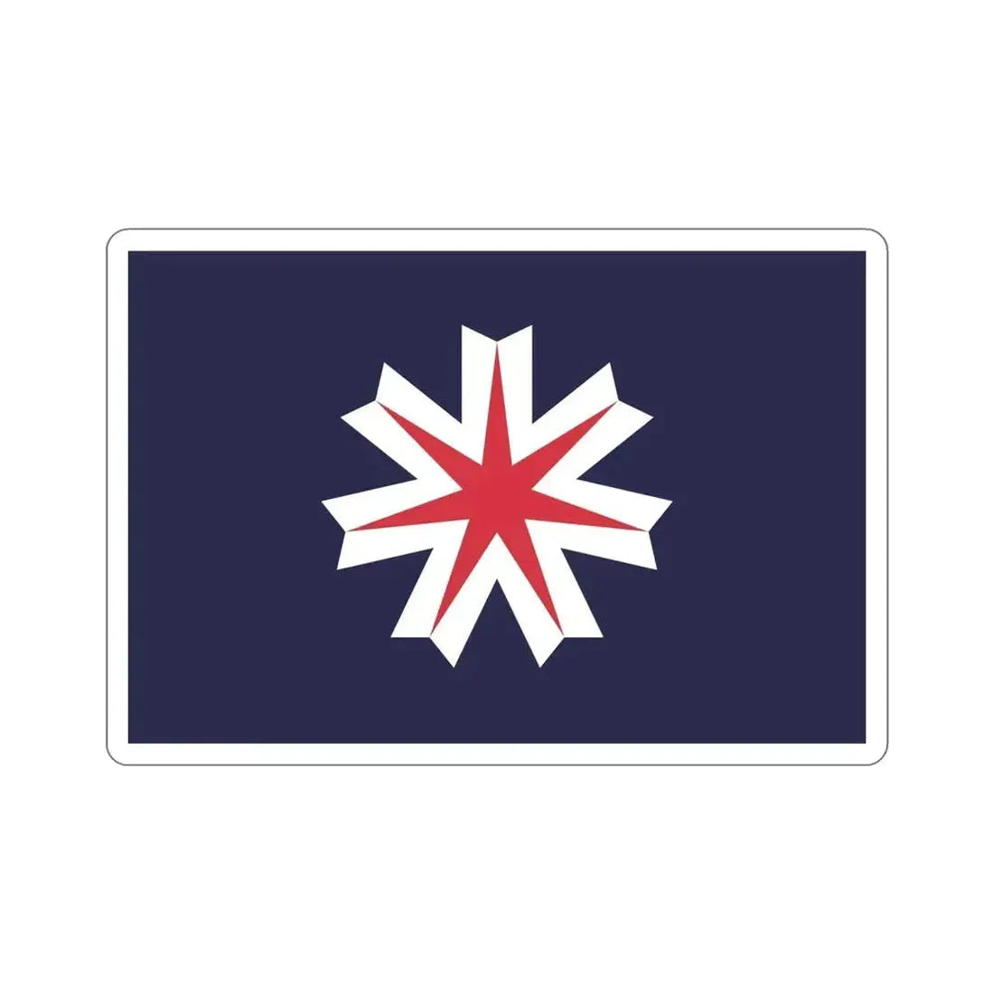 Flag of Hokkaido Prefecture Japan STICKER Vinyl Die-Cut Decal - The Sticker Space