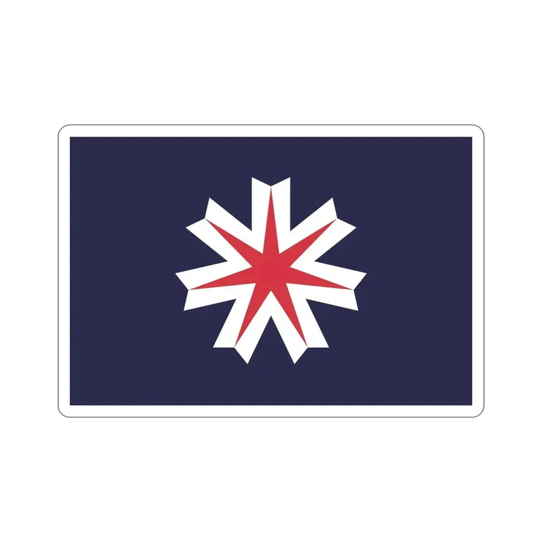 Flag of Hokkaido Prefecture Japan STICKER Vinyl Die-Cut Decal - The Sticker Space