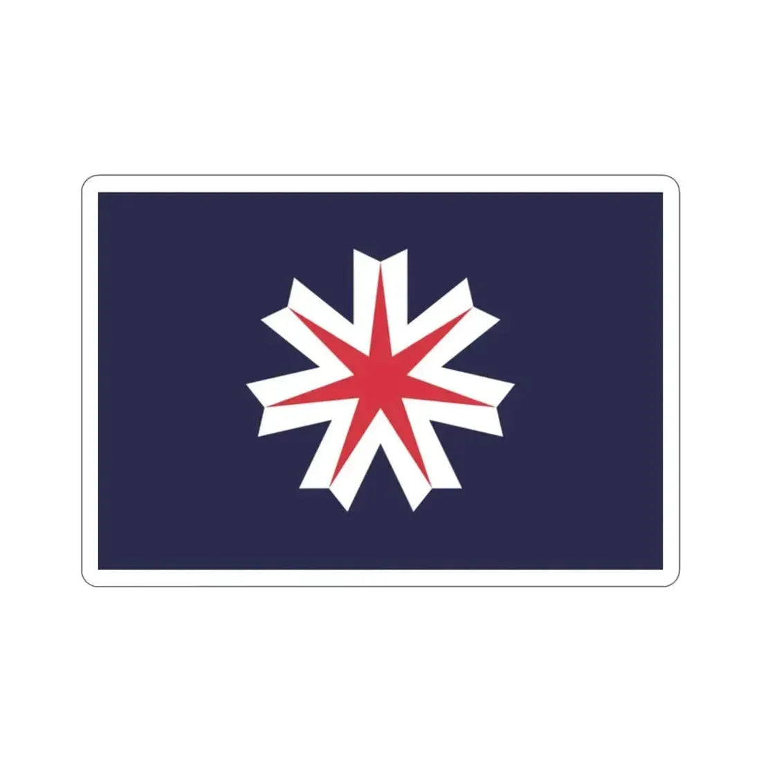 Flag of Hokkaido Prefecture Japan STICKER Vinyl Die-Cut Decal - The Sticker Space