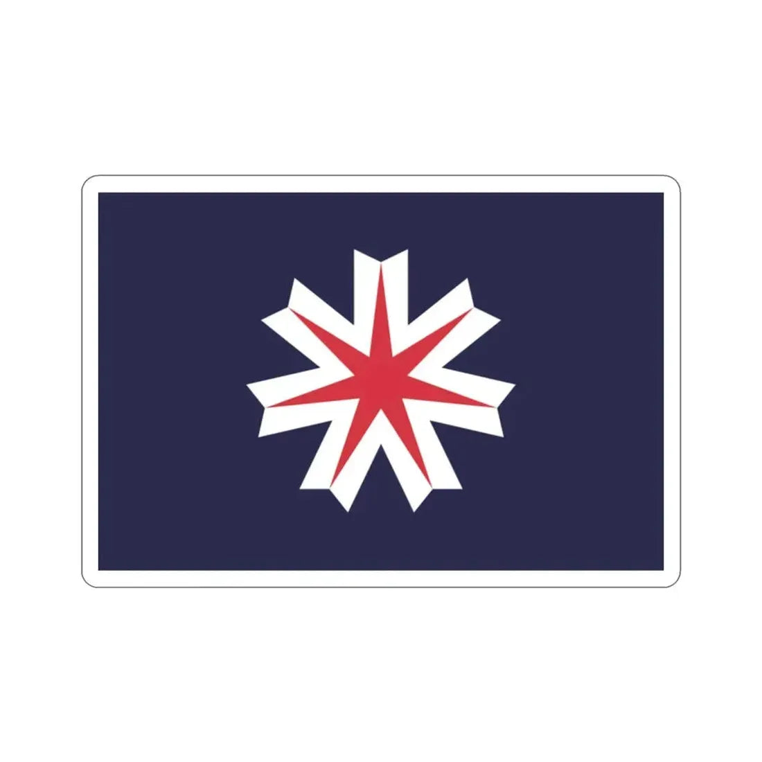 Flag of Hokkaido Prefecture Japan STICKER Vinyl Die-Cut Decal - The Sticker Space