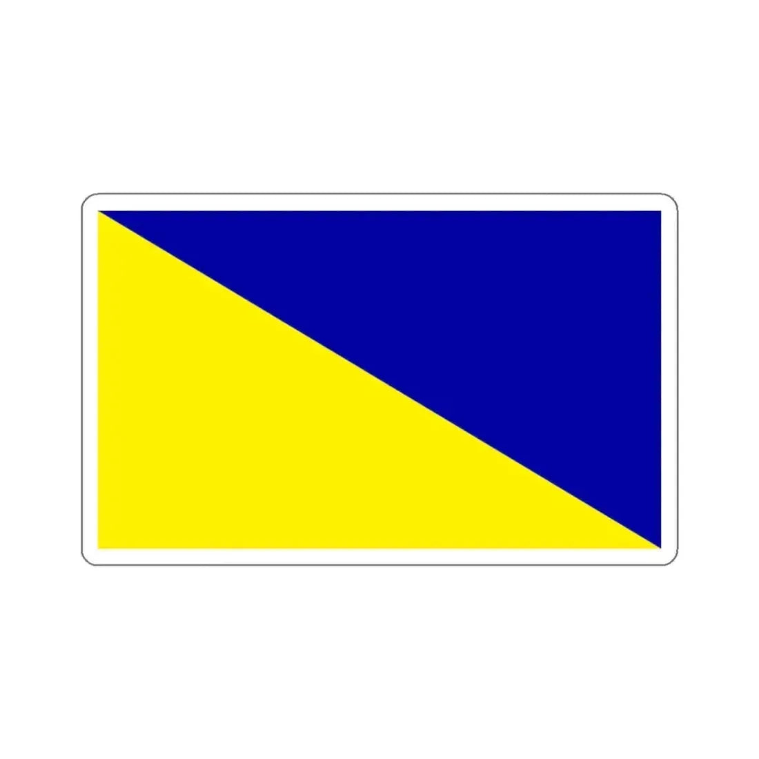 Flag of Holdenville, Oklahoma - STICKER Vinyl Kiss-Cut Decal 4 Inch White - The Sticker Space
