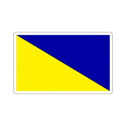 Flag of Holdenville, Oklahoma - STICKER Vinyl Kiss-Cut Decal 4 Inch White - The Sticker Space