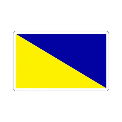 Flag of Holdenville, Oklahoma - STICKER Vinyl Kiss-Cut Decal 6 Inch White - The Sticker Space
