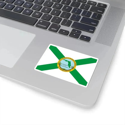 Flag of Hollywood Florida (United States) STICKER Vinyl Kiss-Cut Decal - The Sticker Space