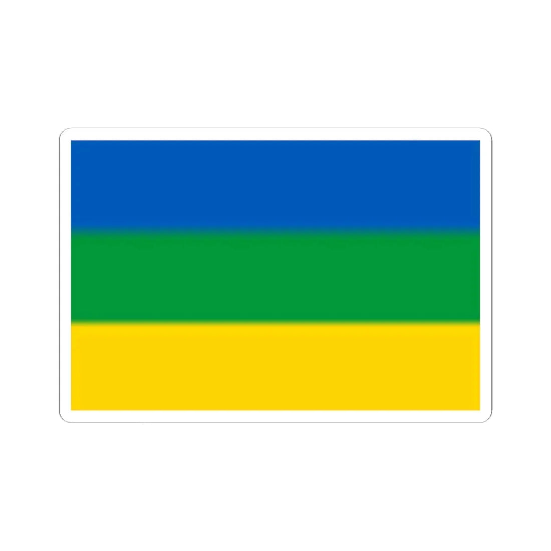 Flag of Holovne (Ukraine) STICKER Vinyl Kiss-Cut Decal 4 Inch White - The Sticker Space