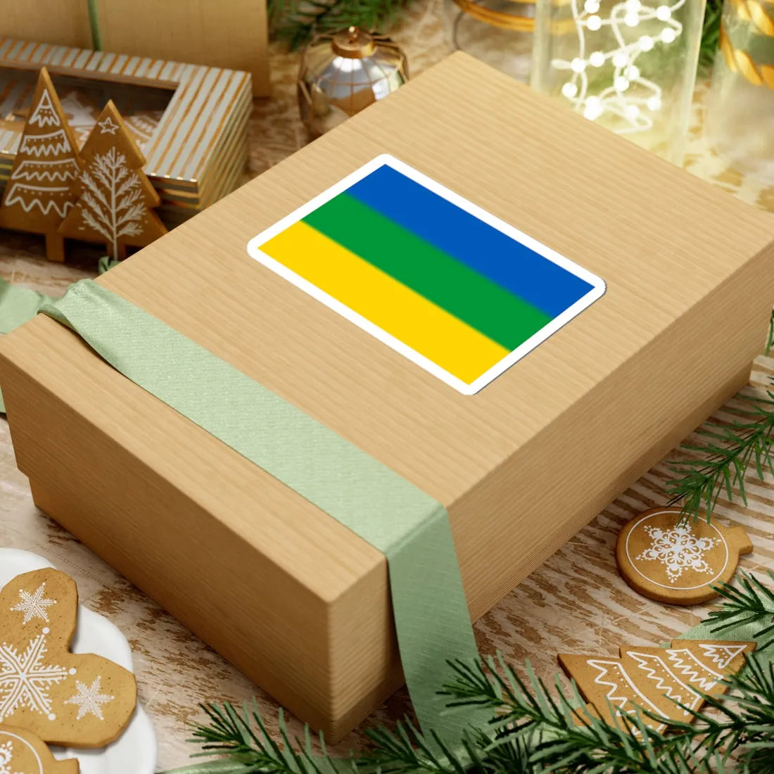 Flag of Holovne (Ukraine) STICKER Vinyl Kiss-Cut Decal - The Sticker Space