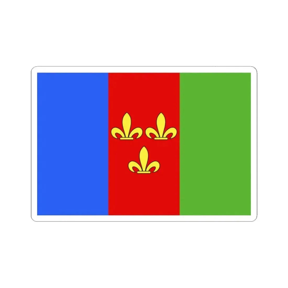 Flag of Holsbeek (Belgium) STICKER Vinyl Kiss-Cut Decal 2 Inch White - The Sticker Space