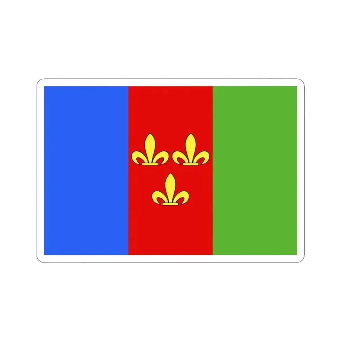 Flag of Holsbeek (Belgium) STICKER Vinyl Kiss-Cut Decal 3 Inch White - The Sticker Space