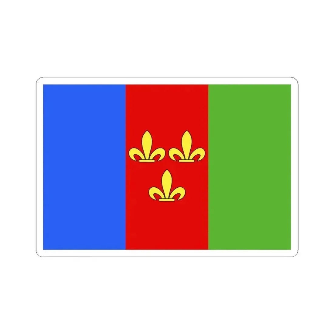 Flag of Holsbeek (Belgium) STICKER Vinyl Kiss-Cut Decal 4 Inch White - The Sticker Space