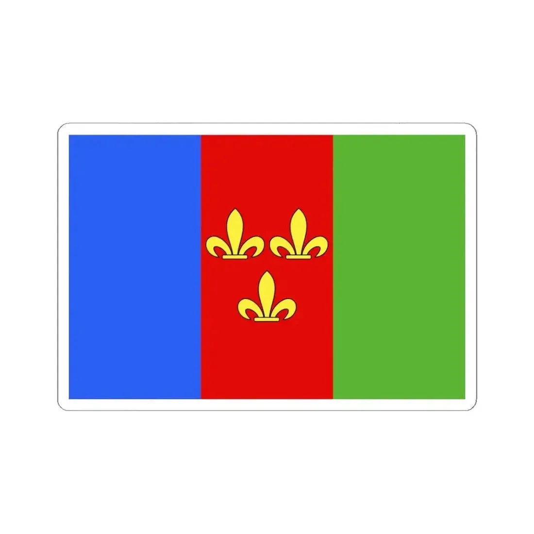 Flag of Holsbeek (Belgium) STICKER Vinyl Kiss-Cut Decal 6 Inch White - The Sticker Space