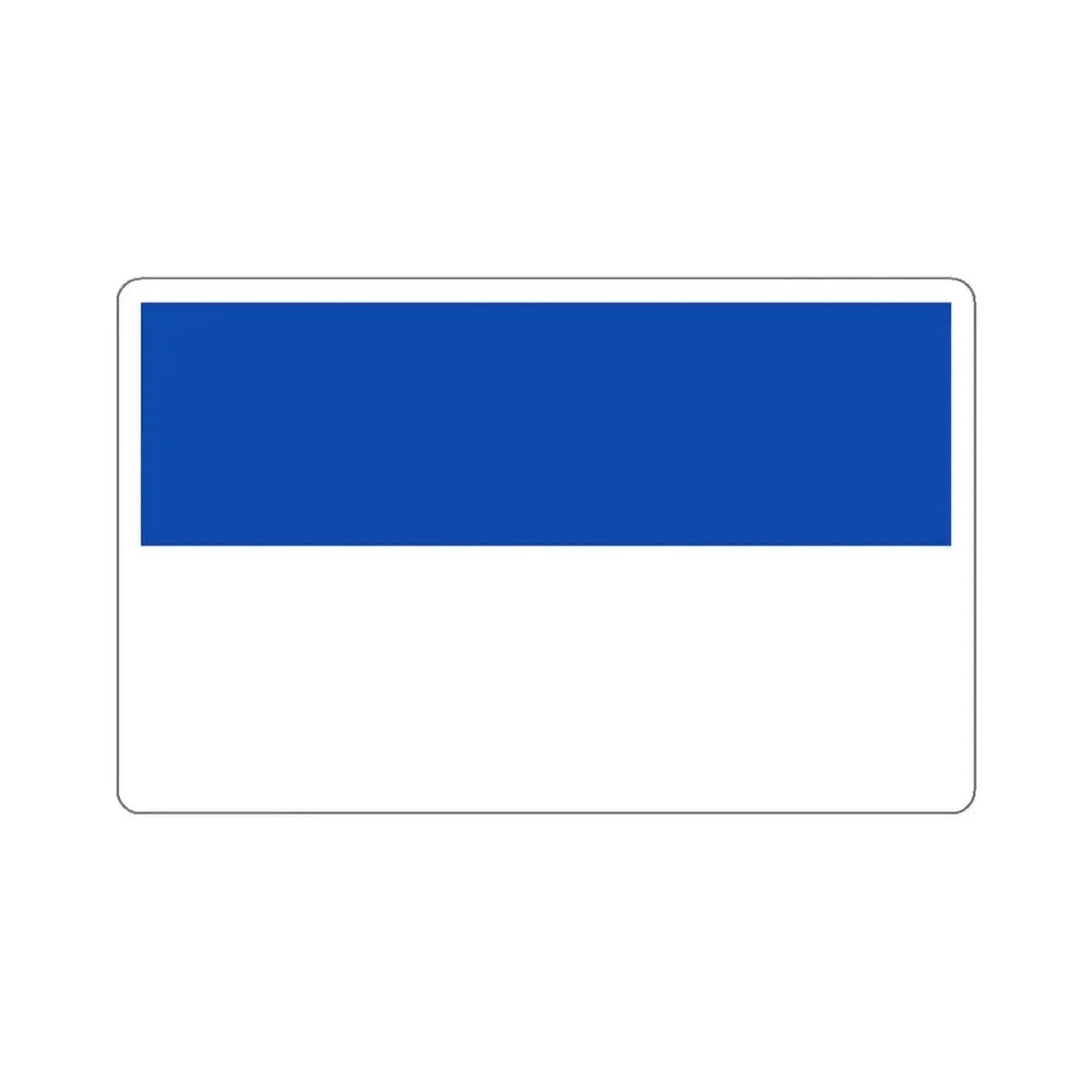 Flag of Holzminden Germany - STICKER Vinyl Kiss-Cut Decal 3 Inch White - The Sticker Space