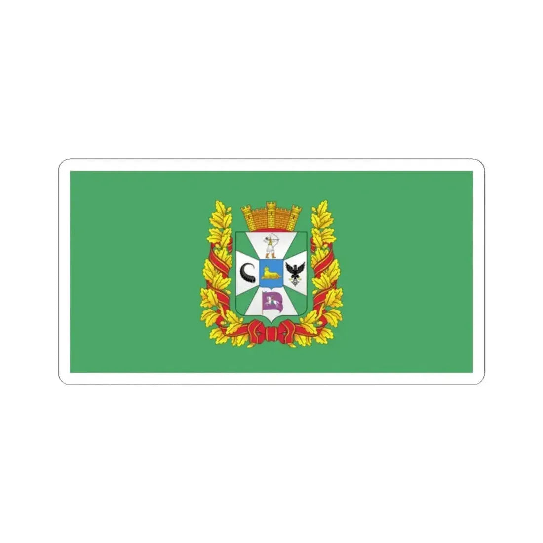 Flag of Homyel Voblast (Belarus) STICKER Vinyl Kiss-Cut Decal 2 Inch White - The Sticker Space