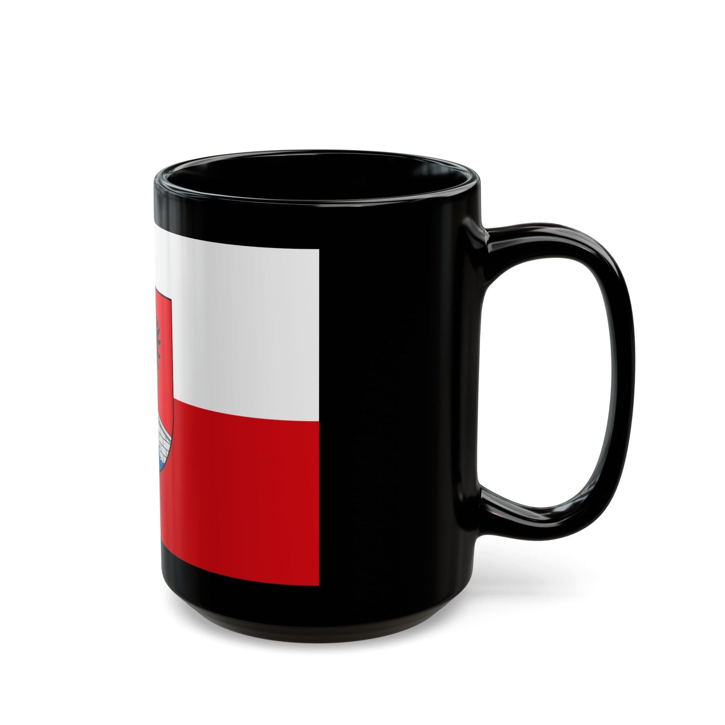 Flag of Honda Tolima Colombia - Black Coffee Mug-The Sticker Space