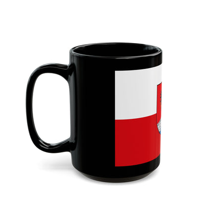 Flag of Honda Tolima Colombia - Black Coffee Mug-The Sticker Space