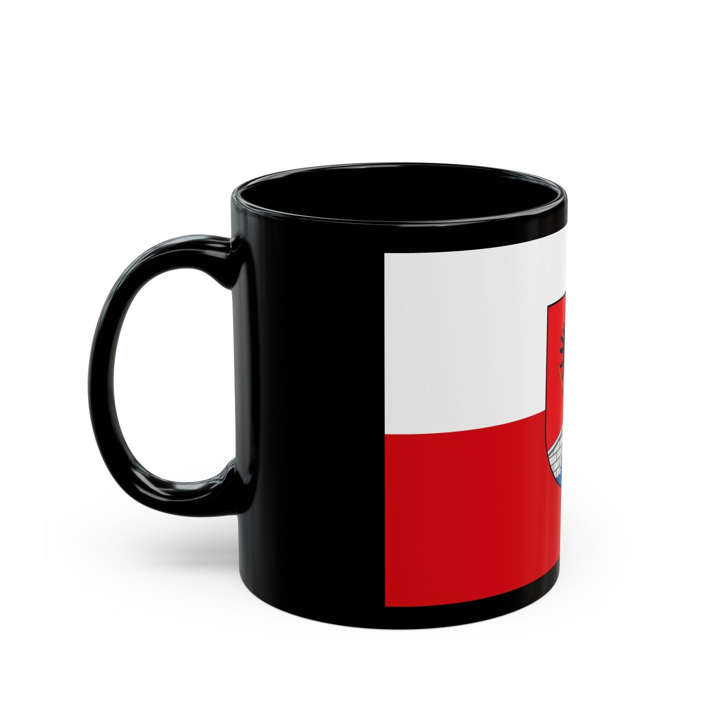 Flag of Honda Tolima Colombia - Black Coffee Mug-The Sticker Space