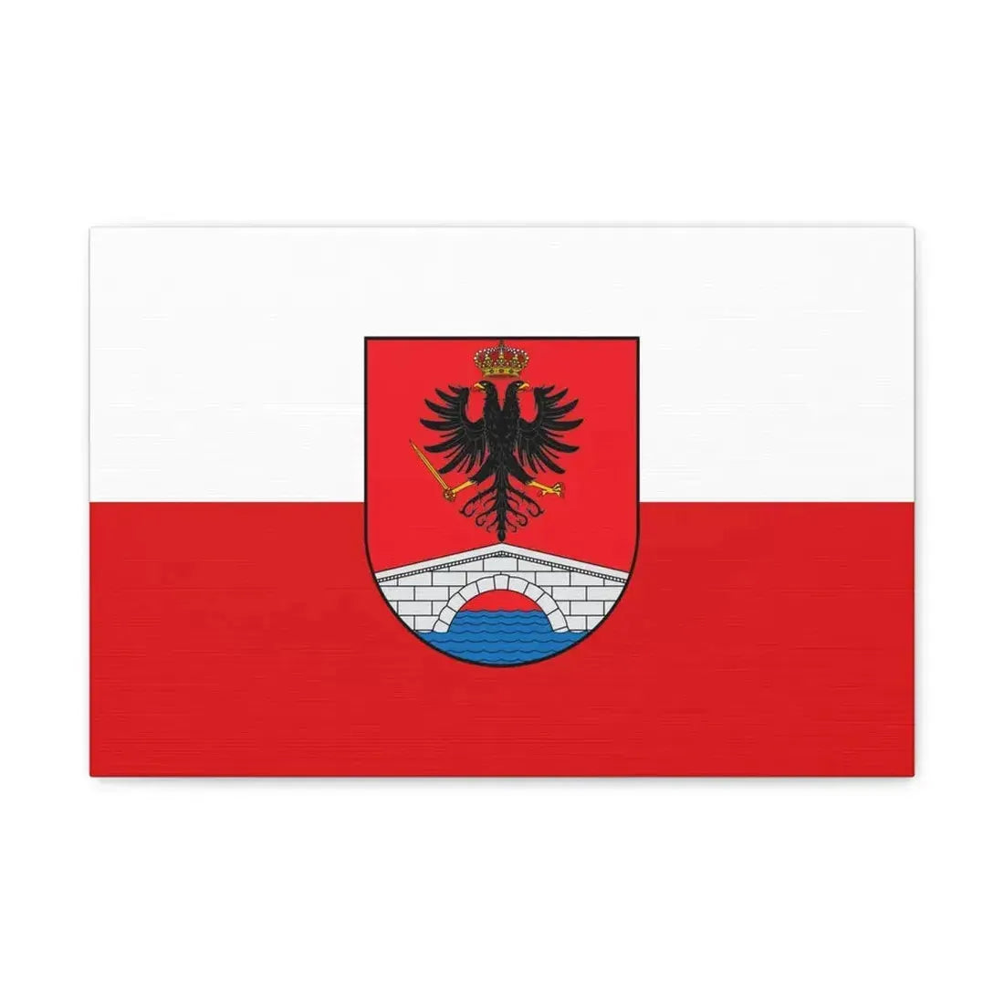 Flag of Honda Tolima Colombia - Canvas Wall Art 18″ x 12″ 1.25" - The Sticker Space