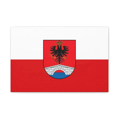 Flag of Honda Tolima Colombia - Canvas Wall Art 18″ x 12″ 1.25" - The Sticker Space