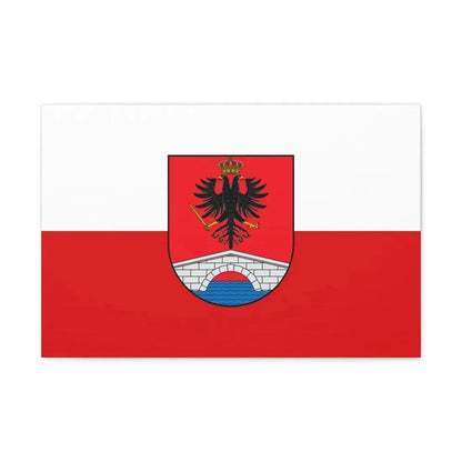 Flag of Honda Tolima Colombia - Canvas Wall Art 24″ x 16″ 1.25" - The Sticker Space