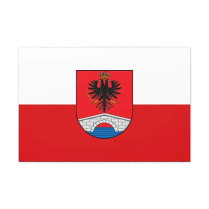 Flag of Honda Tolima Colombia - Canvas Wall Art 30" x 20" 1.25" - The Sticker Space