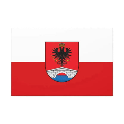 Flag of Honda Tolima Colombia - Canvas Wall Art 36" x 24" 1.25" - The Sticker Space