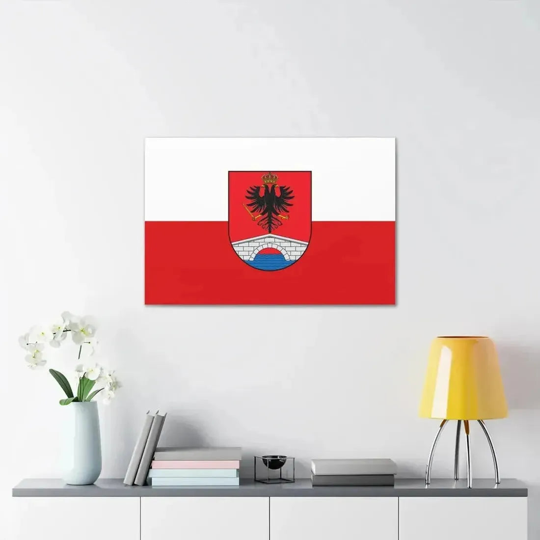 Flag of Honda Tolima Colombia - Canvas Wall Art - The Sticker Space