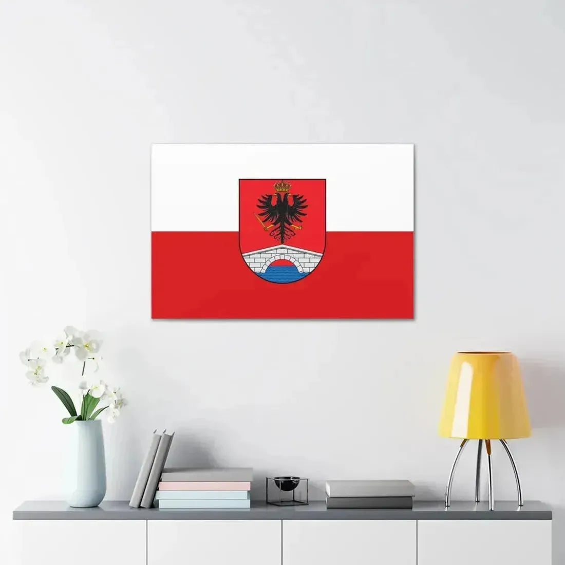 Flag of Honda Tolima Colombia - Canvas Wall Art - The Sticker Space