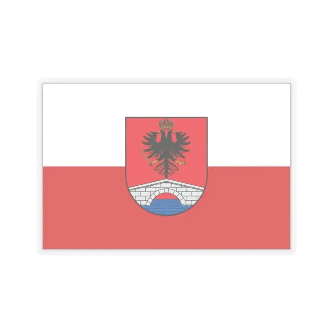 Flag of Honda Tolima Colombia - STICKER Vinyl Kiss-Cut Decal 2 Inch Transparent - The Sticker Space