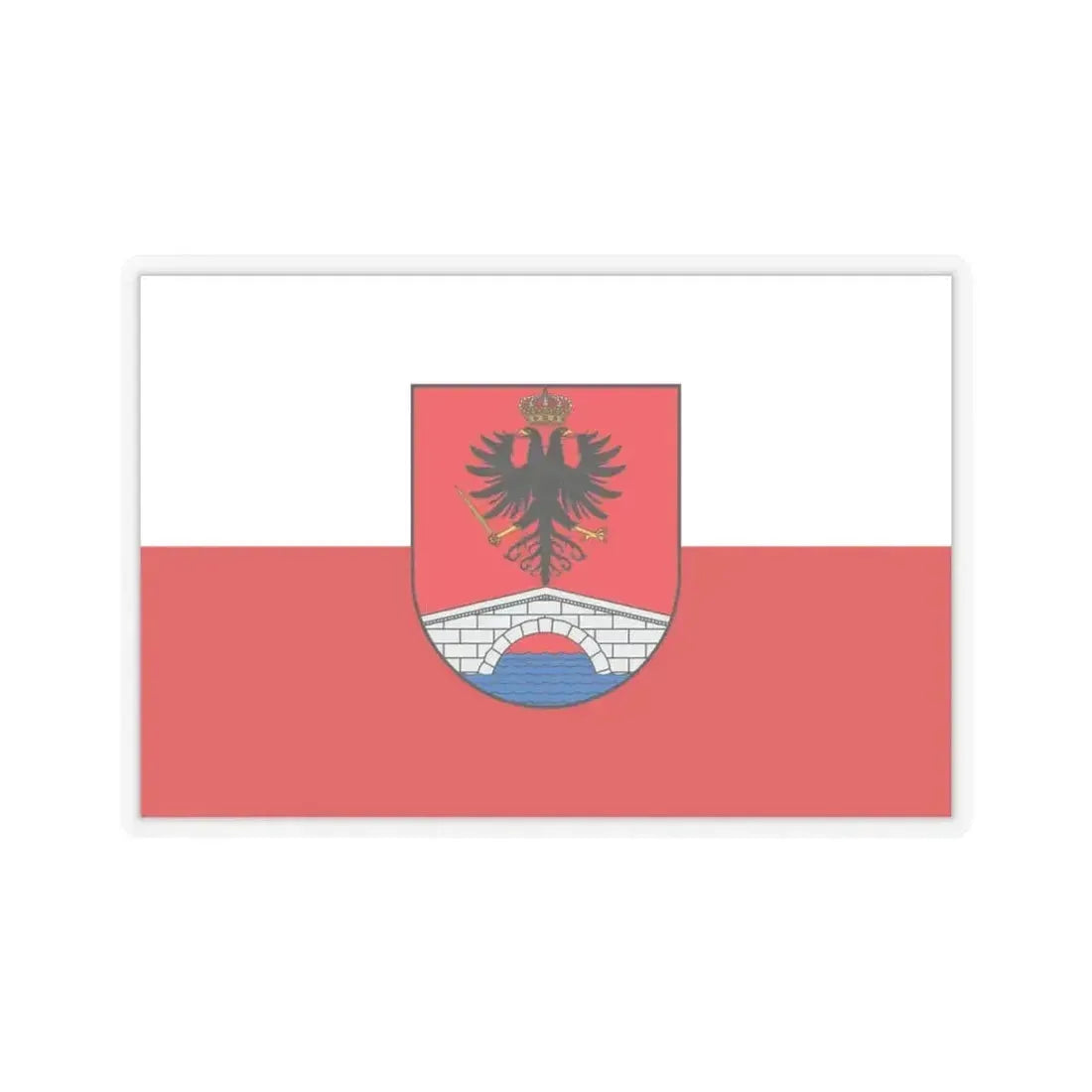 Flag of Honda Tolima Colombia - STICKER Vinyl Kiss-Cut Decal 3 Inch Transparent - The Sticker Space