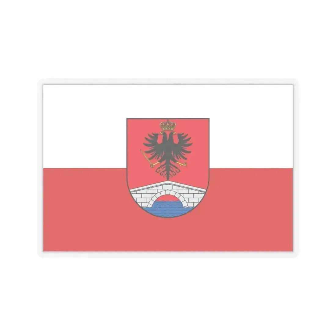 Flag of Honda Tolima Colombia - STICKER Vinyl Kiss-Cut Decal 4 Inch Transparent - The Sticker Space